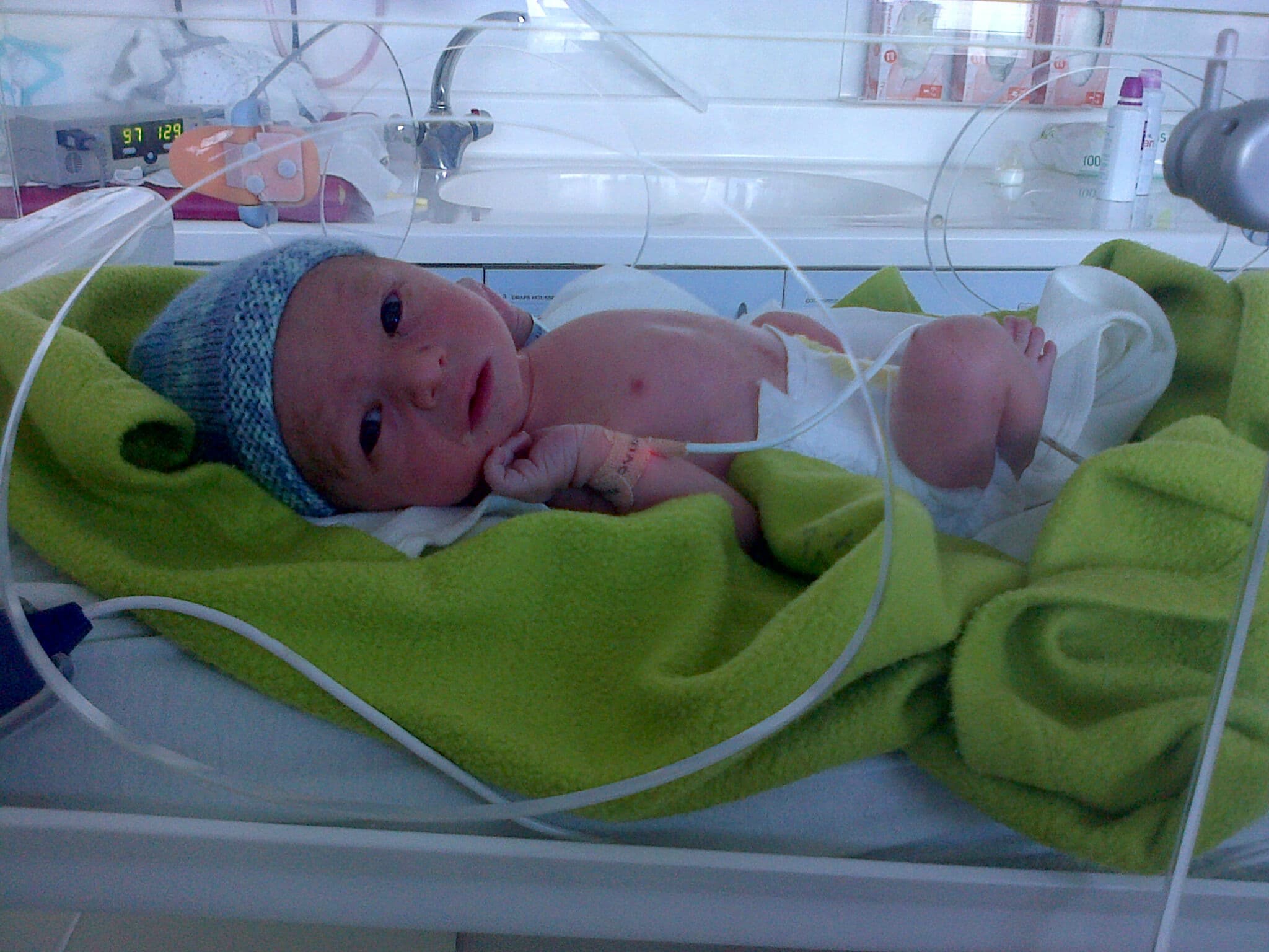 Tony à la naissance, septembre 2015